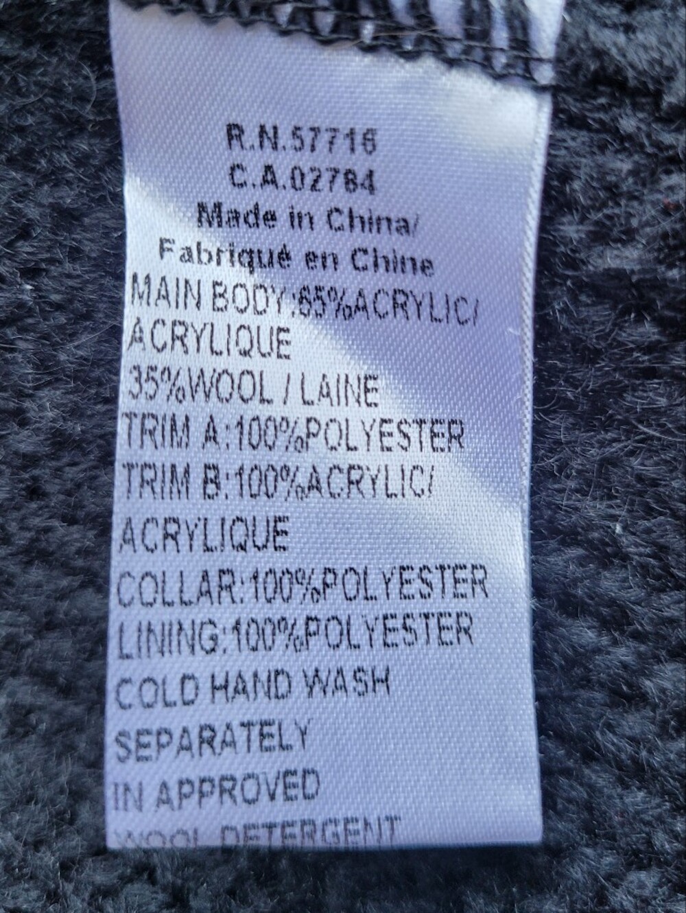 Papillon Art-to-Wear Embroidered Knit Sweater Coat with Faux Fur Collar, Size M - Picture 8 of 9